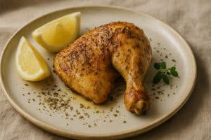 Poulet rôti à l’origan et citron