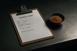 Pourquoi demander une fiche technique pour chaque épice ?