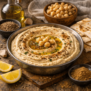 HOUMOUS AU CUMIN TORRÉFIÉ