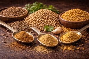Cumin, coriandre, fenugrec : trio de fondation