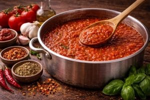 Sauce tomate épicée standardisée